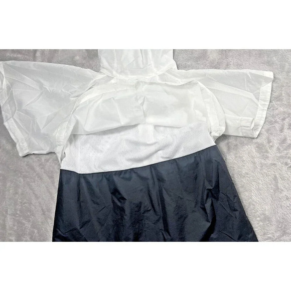 Girls Nike Windrunner Half ZIp Short Sleeve Hoodie Jacket M White Black - Picture 8 of 13